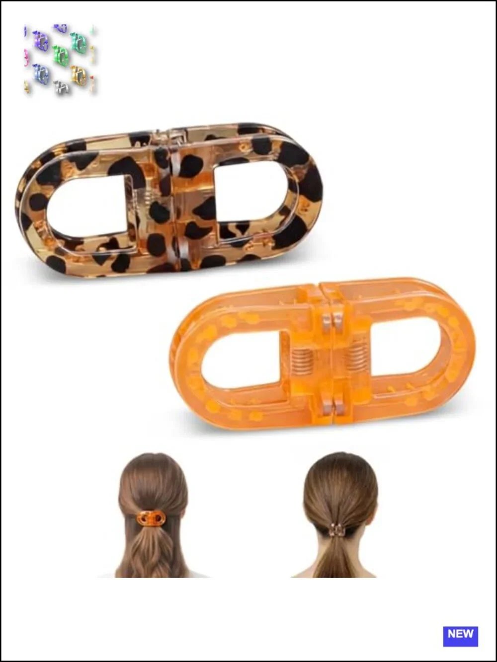 Magnetic Bow Hair Clips, Strong Hold No-Slip Ponytail Holder Accessories